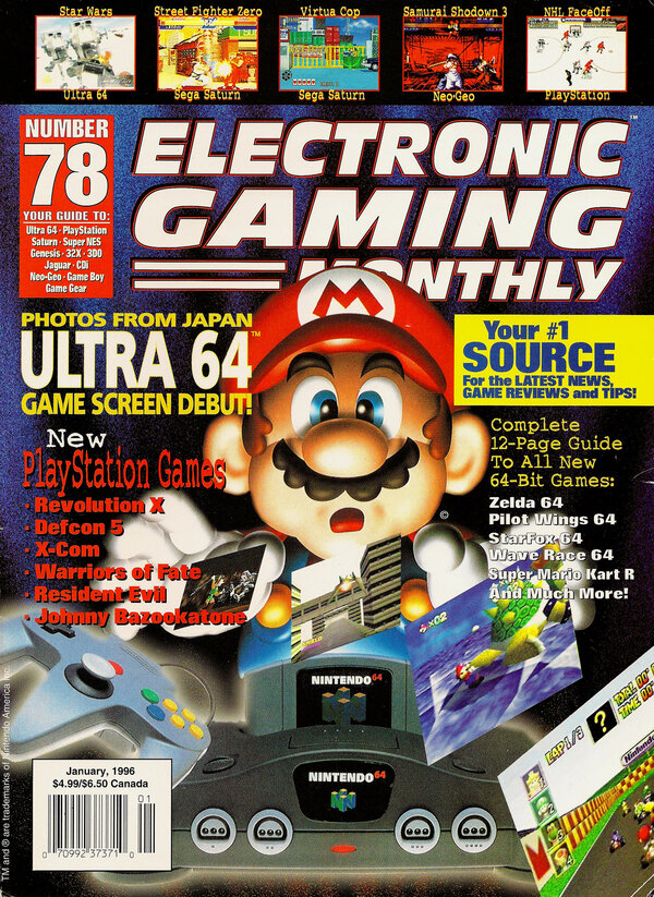 Electronic Gaming Monthly Issue 78 (January 1996) cover